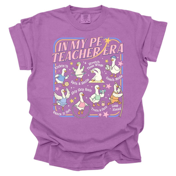 In My PE Teacher Era Geese - PE Teacher T-Shirt- Comfort Colors