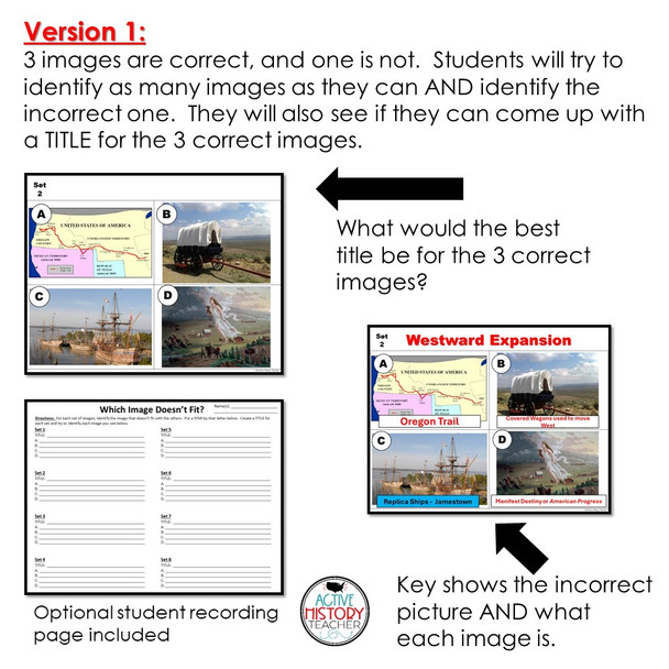 1st Day of School Activity US History Class Introduction Activity 8th Grade