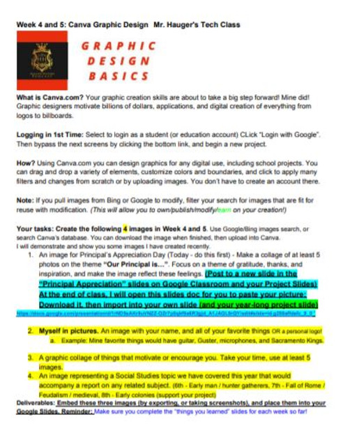 10 Week No Prep Course Jr. High Technology Computer Science Unit Plan Curriculum