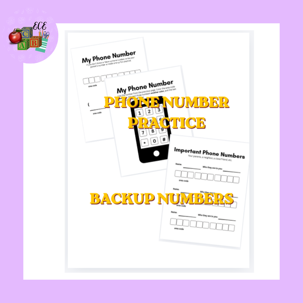 Address and Phone Number Writing Practice