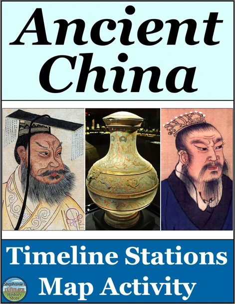 Ancient China Timeline Map Image Analysis Stations Activity
