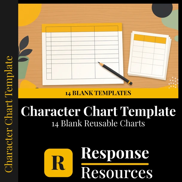 Character Chart Template | 14 Blank Reusable Charts for Any Text