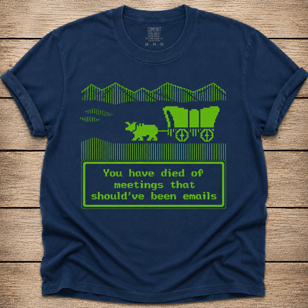 You Have Died of Meetings That Should've Been Emails Shirt