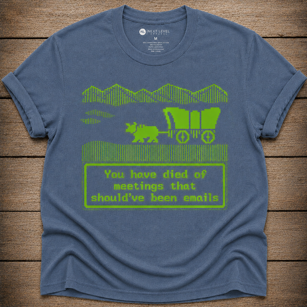 You Have Died of Meetings That Should've Been Emails Shirt