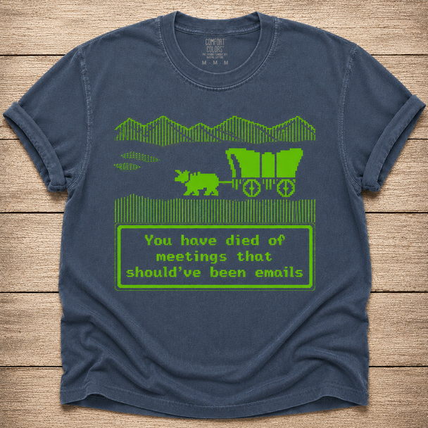 You Have Died of Meetings That Should've Been Emails Shirt
