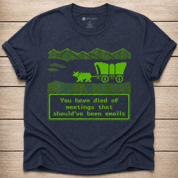 You Have Died of Meetings That Should've Been Emails Shirt