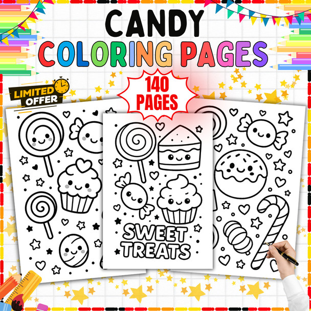 140 Printable Coloring Pages | Candy Coloring Pages 1