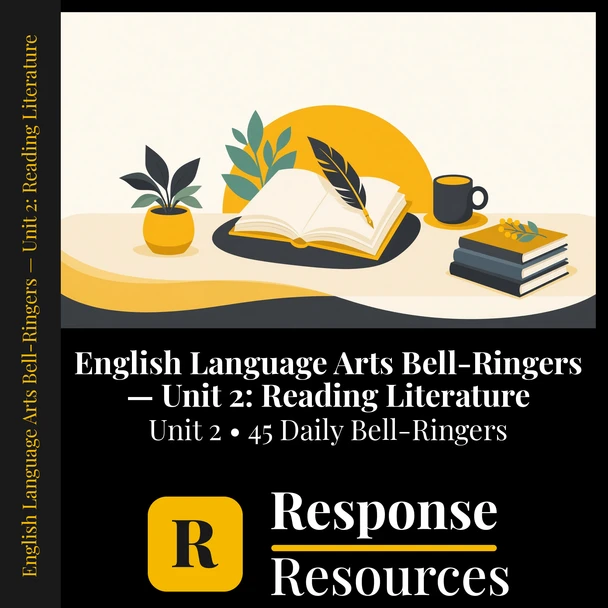 English Language Arts Bell Ringers Unit 2 - 45 Warm-Ups (Grades 6-8)