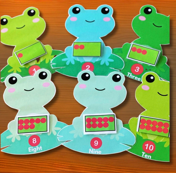 Frog Counting 1 to 10 Matching Numbers to Quantities Activity | Early Math Center