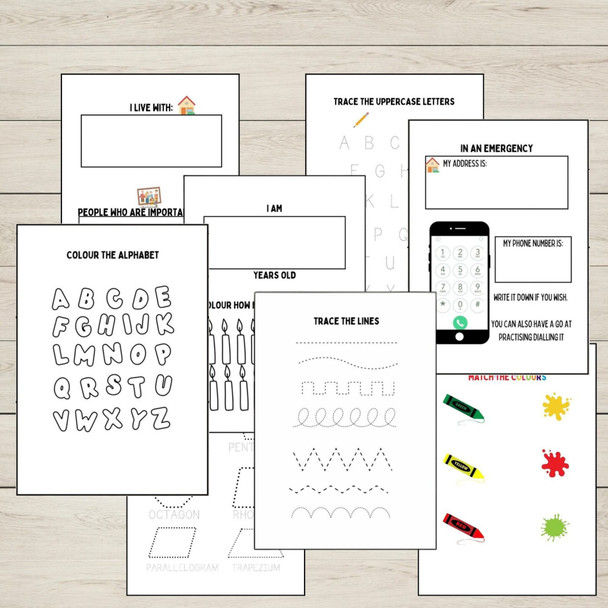 FREE Early Learning Activity Book | Preschool, Pre-K & Kindergarten Printable