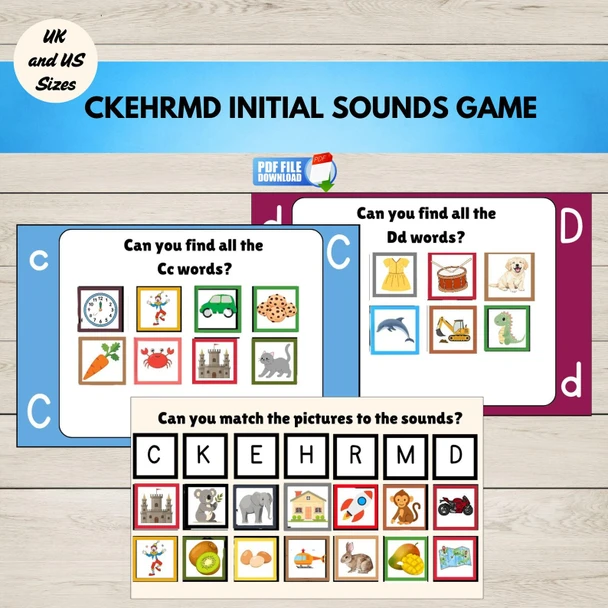    CKEHRMD Phonics Game | Beginning Sounds Activity | Early Literacy Center 