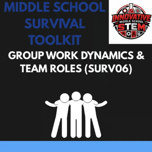 Group Work Dynamics & Team Roles Guide (SURV06) | Middle School Collaboration & Teamwork Skills (Grades 6-8)