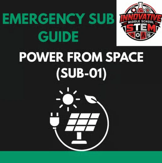 Emergency Sub Plan: Space Solar Power (SUB-01) | Middle School Science & ELA (Grades 6-8)