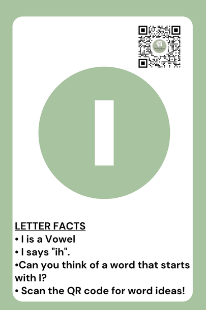 Alphabet Flashcards with QR Codes 26 Printable Letter Cards Beginning Sounds