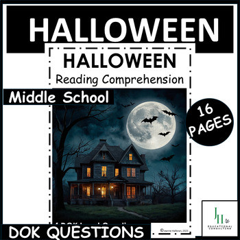 Halloween Reading Comprehension Passage & Questions | October Activity | Middle School | DOK 1-4