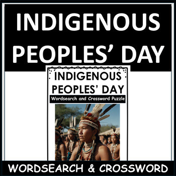 Indigenous Peoples' Day Word Search & Crossword Puzzles | October Activity | Middle School | No Prep