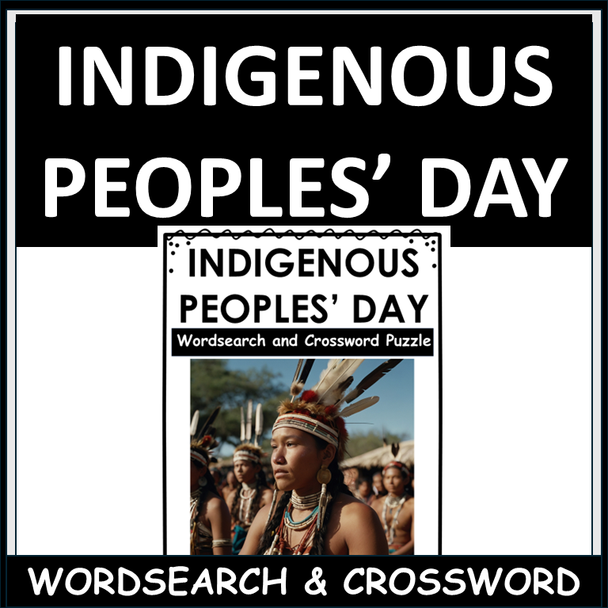 Indigenous Peoples' Day Word Search & Crossword Puzzles | October Activity | Middle School | No Prep