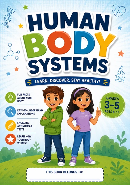  Human Body Systems Workbook | Organs, Senses, Skeletal & Muscular