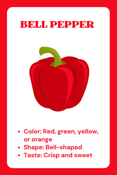 Vegetable Flash Cards | Vegetable Vocabulary | Healthy Eating & Describing Words