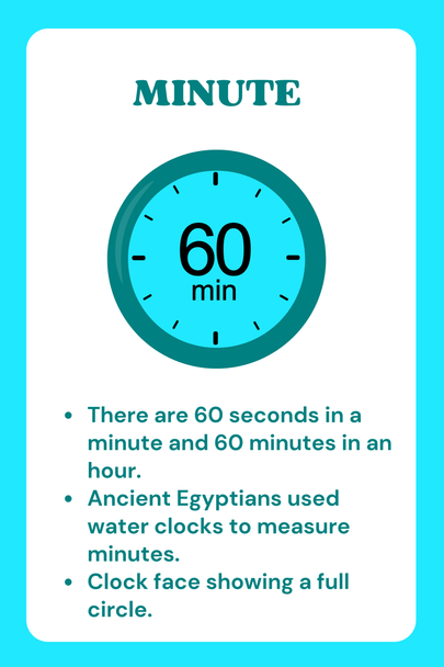 Time Flashcards | Units of Time & Clocks | Printable Math & Science Flashcards