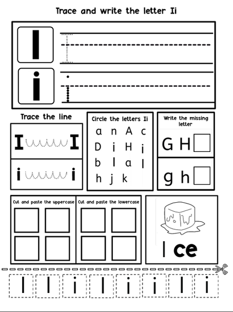 Alphabet Tracing Worksheets A–Z Letter Writing Practice Workbook Handwriting