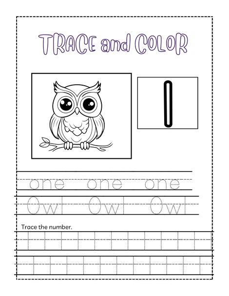 Numbers 1–20 Workbook | Trace, Write, Color & Number Words with Animals