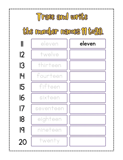 Numbers 1–20 Workbook | Trace, Write, Color & Number Words with Animals