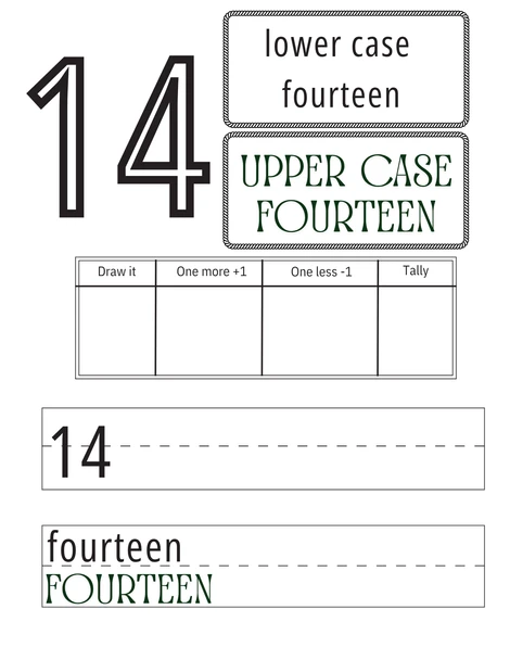 Number Words 1–20 Workbook | Trace, Write Uppercase & Lowercase |