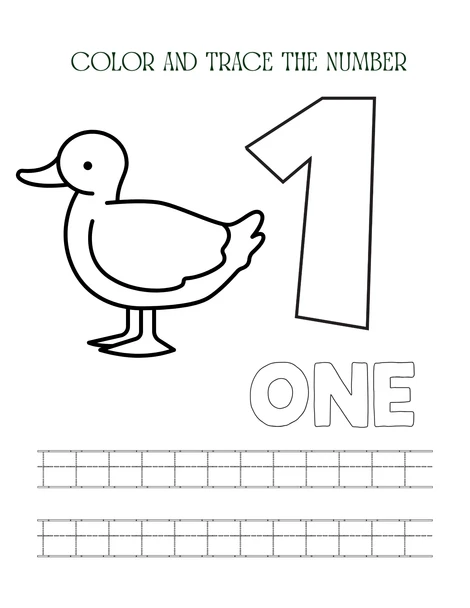 Number Tracing 1–10 Workbook Trace/Color/Practice Pages Preschool & Kindergarten