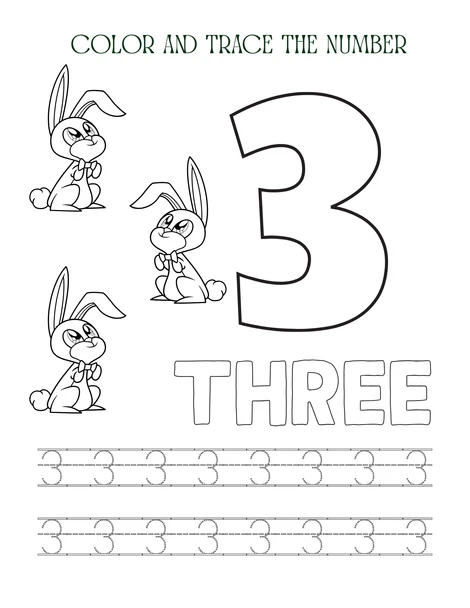 Number Tracing 1–10 Workbook Trace/Color/Practice Pages Preschool & Kindergarten