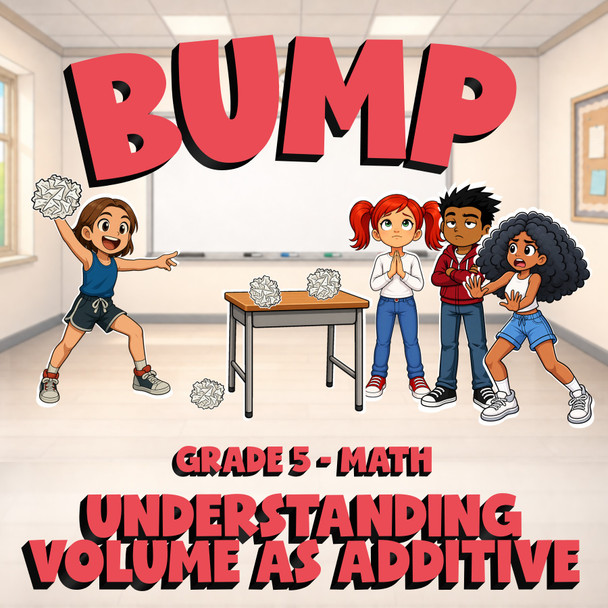 Understanding Volume as Additive BUMP Math Game - No Prep Grade 5 Review