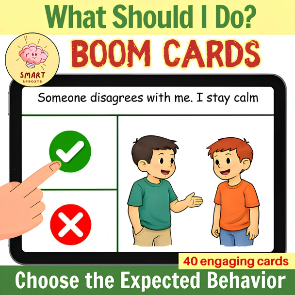 Expected vs Unexpected Behavior | SEL Boom Cards Special Education & K