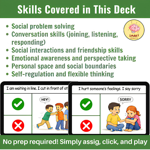 Expected vs Unexpected Behavior | SEL Boom Cards Special Education & K