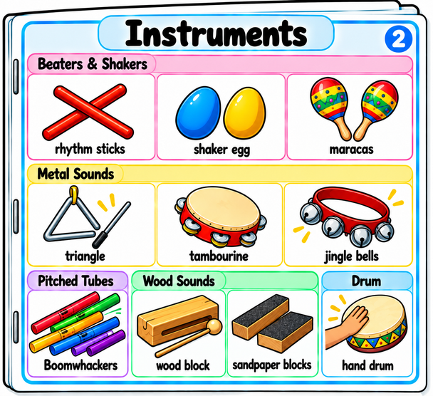 10624 : My Music Words Picture Dictionary | Music Vocabulary Booklet for ELL & K-5