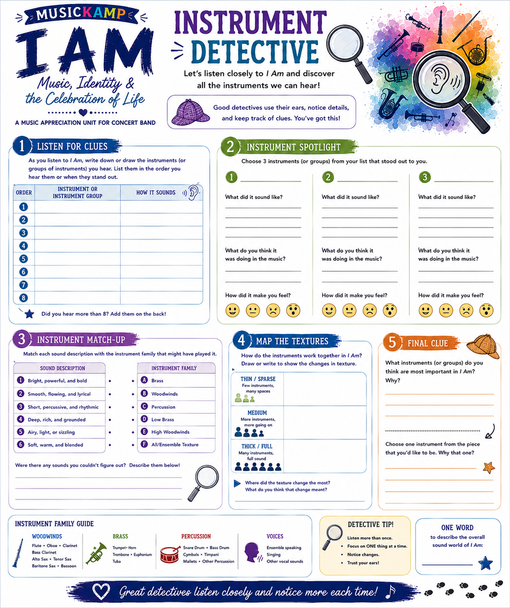 10624 : I Am by Andrew Boysen, Jr. — Music, Identity & Celebration of Life Unit