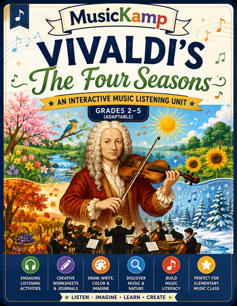 10624 : Vivaldi's The Four Seasons | Interactive Music Listening Unit | Grades 2-5