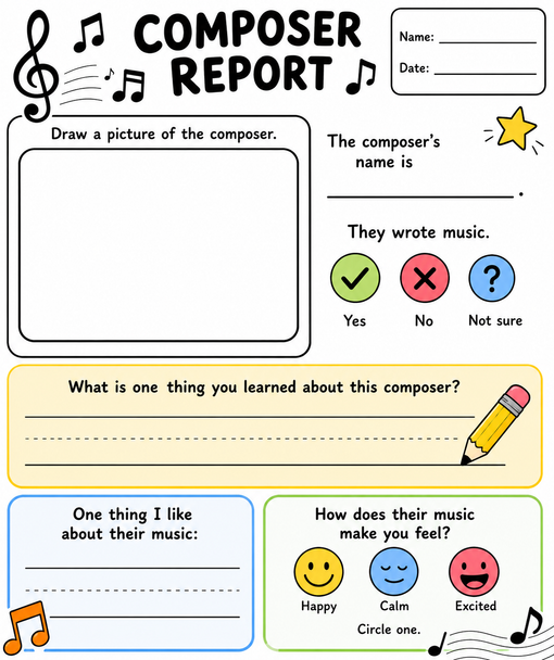 10624 : Composer of the Month Research Differentiated for K-6