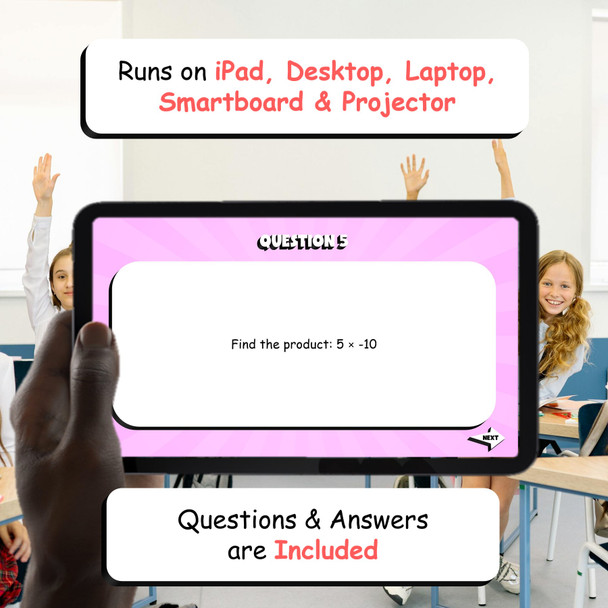 Multiply Integers Rational Numbers THE TERRIBLE GAME - Grade 7 Math Review