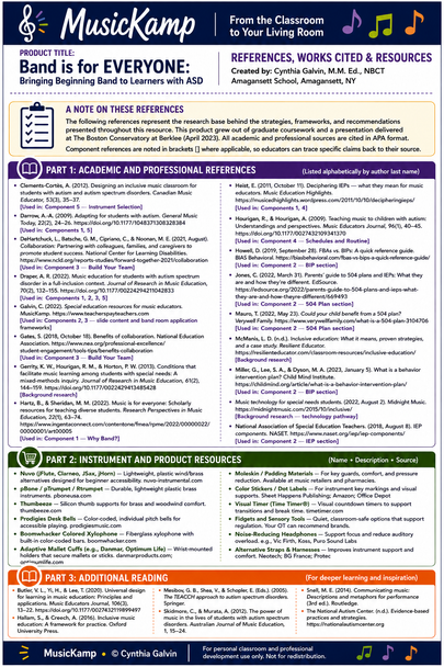 10624 : Band is For Everyone: Beginning Band for Learners with ASD