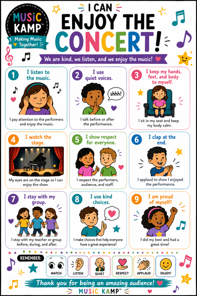 10624 : Music Classroom Expectations Posters | Band, Orchestra, Chorus & Concert
