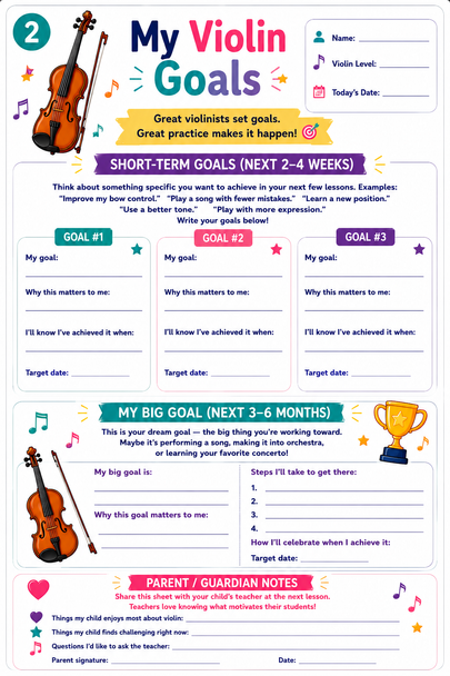 10624 : Music Practice Tracker for Kids - Complete Orchestra Set