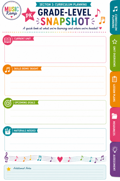 10624 : Music Teacher Leave Planner & Substitute Transition Binder