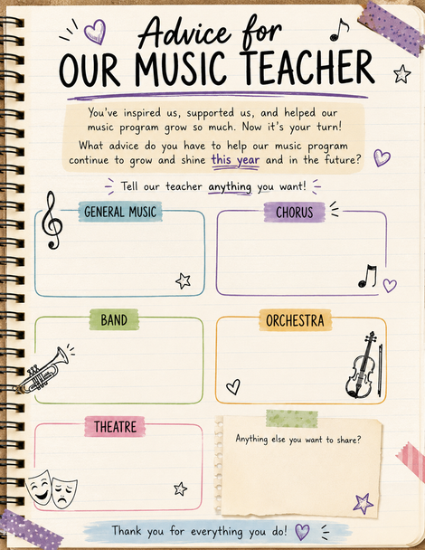 10624 : End of Year Music Reflection Worksheets | General Music Band Orchestra Chorus