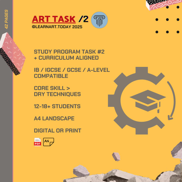 Dry Mediums Exploration | Middle & High School | Foundations | ART TASK 2