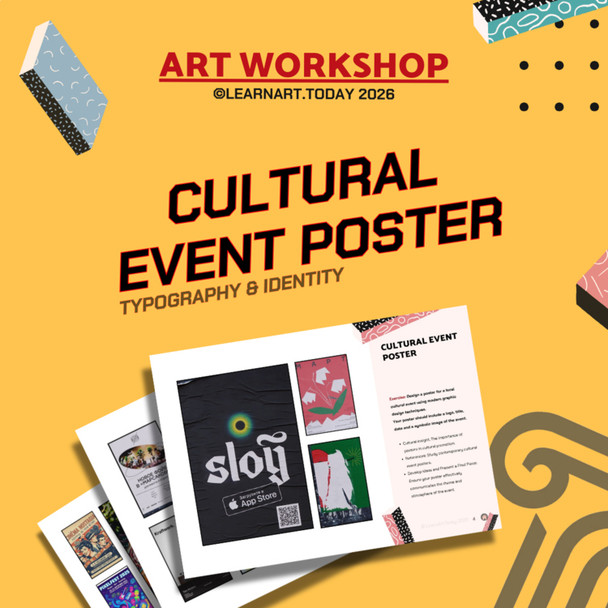 Cultural Event Poster Art Workshop | Middle & High School | Design Workshop