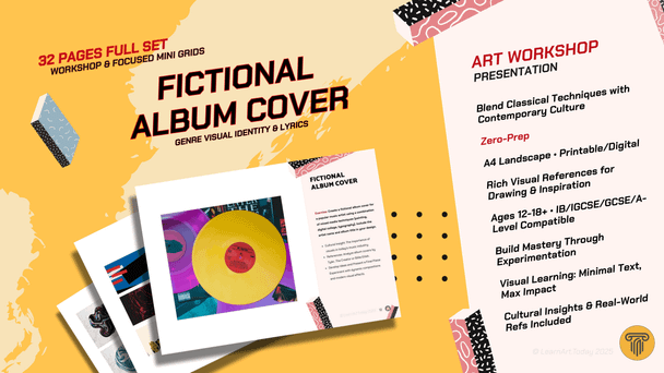 Fictional Album Cover Art Workshop | Middle & High School | Design Art