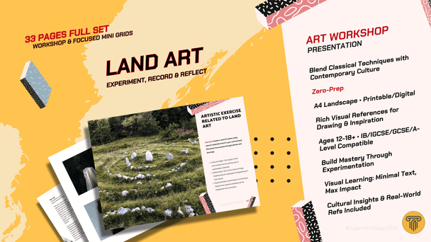Land Art Environmental Art Workshop | Middle & High School | Installation