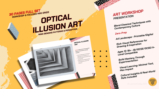 Optical Illusion Art Workshop | Middle & High School | Visual Patterns