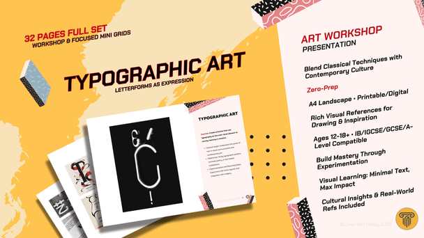 Typographic Art Workshop | Middle & High School | Visual Language
