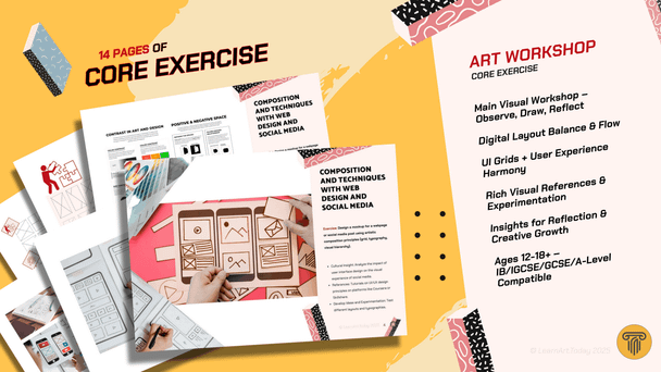 Web Design Composition Art Workshop | Middle & High School | UI Layout